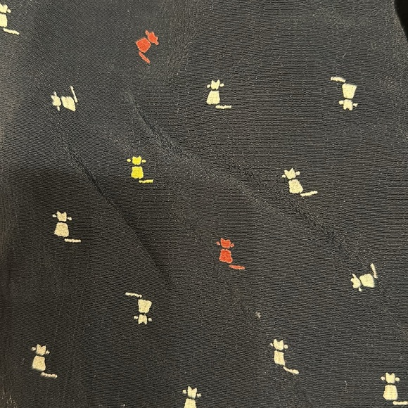 Sessun Paris Silk Mini Cat Print Shorts FR32 US0 - Picture 3 of 5